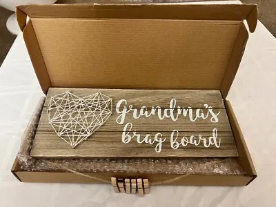 £19.41 • Buy VILIGHT Grandma Gifts String Art Grandson Granddaughter - Grandma’s Brag Board