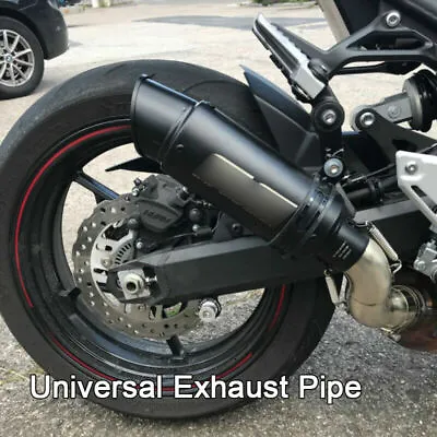 38-51mm Universal ATV Motorcycle Exhaust Escape Tips Muffler Tail Pipe Black • $43.19