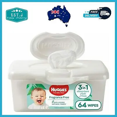 $10.19 • Buy NEW Huggies Baby Wipes Fragrance Free Baby Wipes Pop-Up Tubs, 64 Wipes