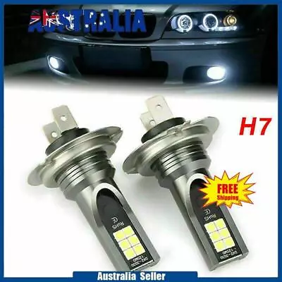 2/4pcs H7 LED Headlight Conversion Kit High Low Beam 6000K White 55W Car Light • $12.09