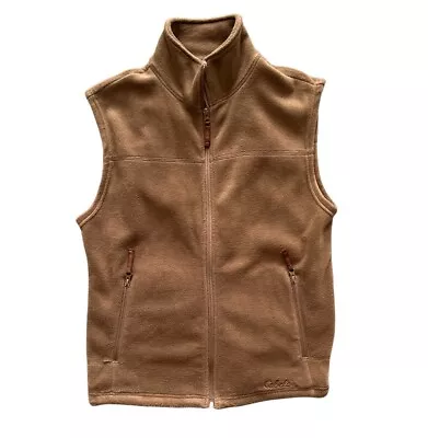 Cabelas Men's Vest Fleece Med Regular Tobacco Brown • $24.95