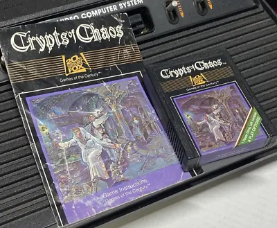 Crypts Of Chaos Game Cartridge With Manual  1982  Fox Video Games For ATARI 2600 • $29