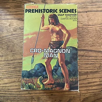 Vintage 1971 Aurora Prehistoric Scenes Cro Magnon Man Model Kit • $21.20