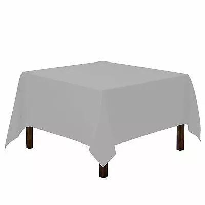 Polyester Square Tablecloth 52'' X 52'' Wedding Banquet Polyester Table Cover • $8.75