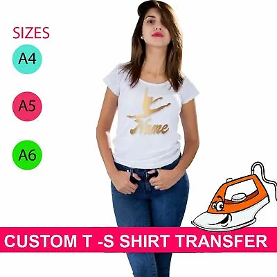 £2.55 • Buy Sparkle Dancing Girl Hen Party Iron On Fabric Heat Transfer T Shirt Crew Custom