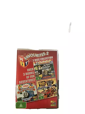Hit Favourites Collection 2 Fireman Sam Thomas And Bob The Builder DVD ABC KIDS • $12