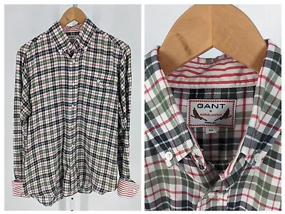 Gant By Michael Bastian Winter 2011 Flannel Plaid Check Shirt Medium • $64.99