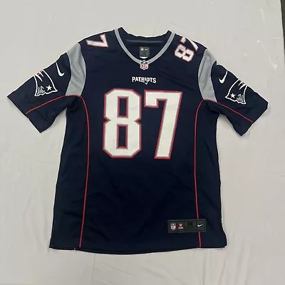 Nike On Field NFL New England Patriots Rob Gronkowski #87 Jersey Size Medium • $34.99