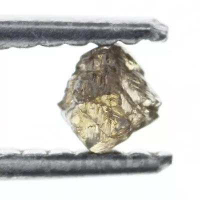 Octahedron  3.76X3.67X2.90MM Natural Loose Light Brown 0.32 Carat  Rough Diamond • $30