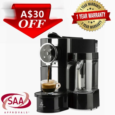$279 • Buy Espresso Coffee Machine Automatic With Milk Frother Cappuccino Capsule Cafe Make