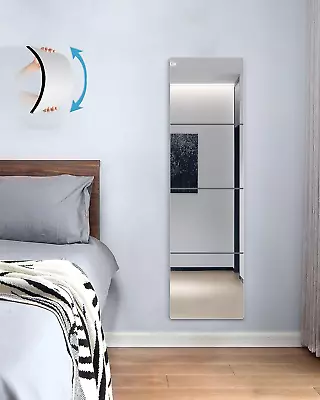 Wall Mirrors For Bedroom DoorUnbreakable Full Length Wall Mirror TilesShatterp • $18.88
