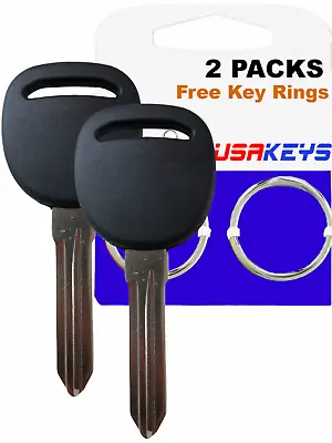 $11.95 • Buy New Uncut Blank Chipped Transponder Key Replacement For GM PK3 Z Keyway (2 Pack)