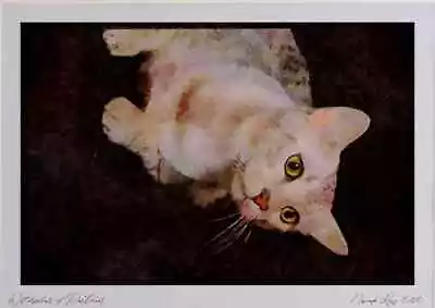 Cats Kittens 336094 Mau Mau Mau Watercolour Picture Ltd Ed A4 • £16.99