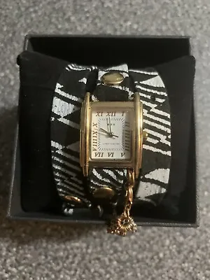 La Mer Collections Women’s Wrap Watch White Black NEW IN BOX • $26.99