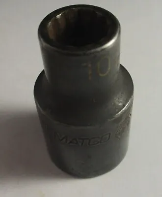 Matco CP10M2A 1/2  Drive 12 Point Metric 10mm Shallow Impact Socket • $14.88