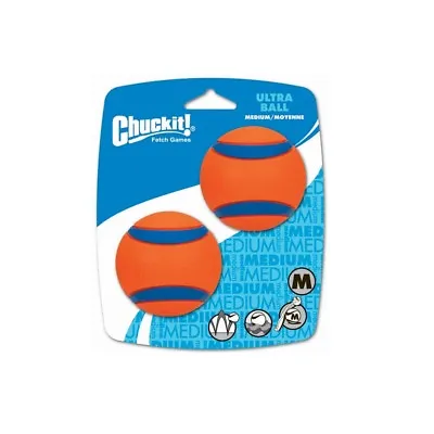 £10.99 • Buy Chuckit Ultra Ball Strong Tough Rubber Dog Pup Tennis Ball Medium Standard Size