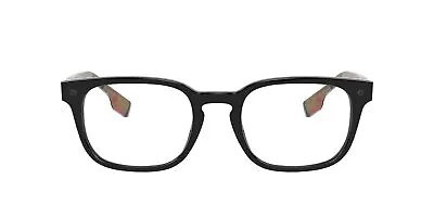 BURBERRY BE2335F 3773 Carlyle Black Demo Lens Square 53 Mm Men's Eyeglasses • $83.99