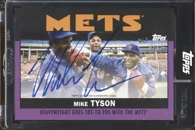 Mike Tyson 2021 Topps 30 For 30 Once Upon A Time In Queens Purple AUTO 01/25 • $346