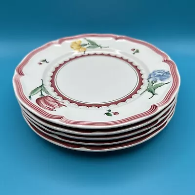 Villeroy & Boch Germany Jardin D'Alsace Fleur 8  Salad Plates Set Of 5 • $79