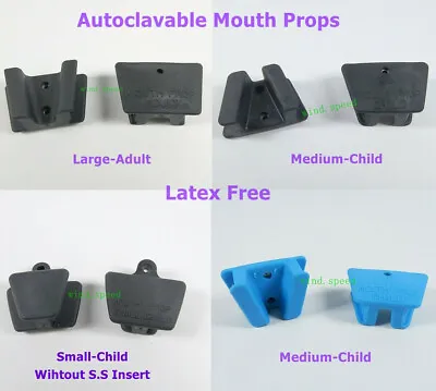 Dental Mouth Props Silicone Bite Block Autoclavable L/M/S Adult Child Latex Free • $255.67