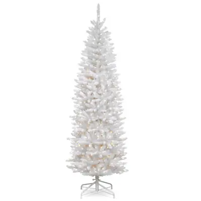 National Tree Co. 6.5 Ft. Kingswood White Fir Pencil Artificial Christmas Tree • $124.95