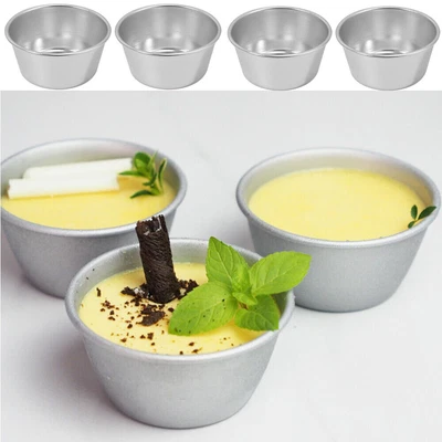 £3.11 • Buy 4Pcs Mold Metal Muffin Cups Tart Tins Pudding Moulds Cookie Molds For Baking