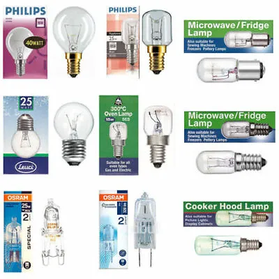 £11.95 • Buy Branded Appliance Light Bulb Lamp For Oven, Microwave, Fridge & Cooker Hood