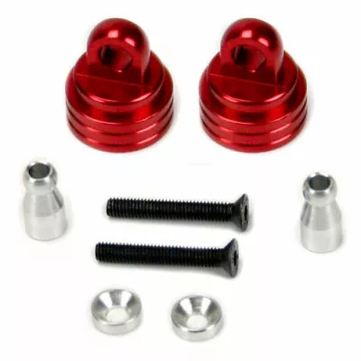 Traxxas Monster Jam 1:10 Alloy Ultra Shock Cap Red By Atomik RC - Replaces 3767 • $4.99