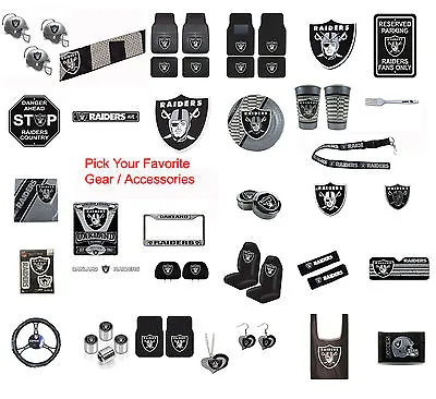 New NFL Oakland Raiders Pick Your Gear / Car Truck Accessories Official Licensed • $10.70