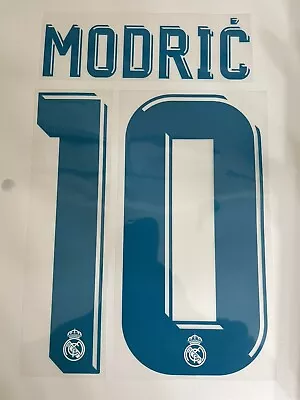 Real Madrid Set Name And Number Modric CL  Original Printing 17/18 For A Shirt • $49.99