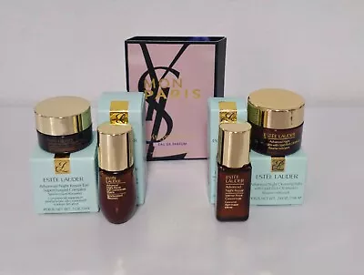 ESTEE LAUDER ADVANCED NIGHT REPAIR Travel Set Of 4+1 Bonus MON PARIS EDP Sample • $55