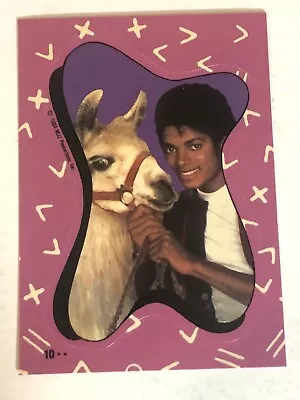 Michael Jackson Trading Card Sticker 1984 #10 • $2.25