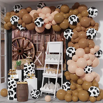 Cow Balloons Garland Arch Kit With Neutral Brown Blush Various Sizes Balloon For • $16.66