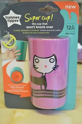 £4.49 • Buy BRAND NEW TOMMEE TIPPEE No Knock Cup 300 Ml Design Cat Ages 12+ Month