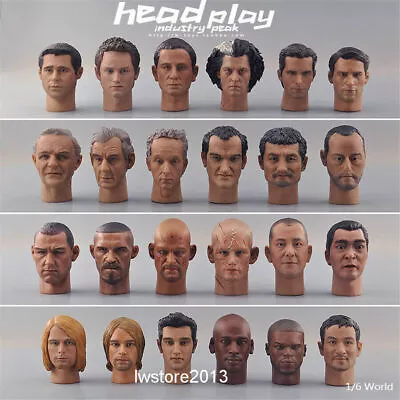 1/6th Head Sculpt Carved Carving For 12  Male Female HT PH TBL Figure Body Dolls • $18.99