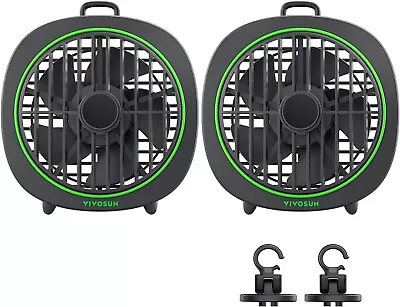 VIVOSUN AeroWave D4 4” Grow Tent Clip Fan With Detachable Hook Black2-Pack • $32.99