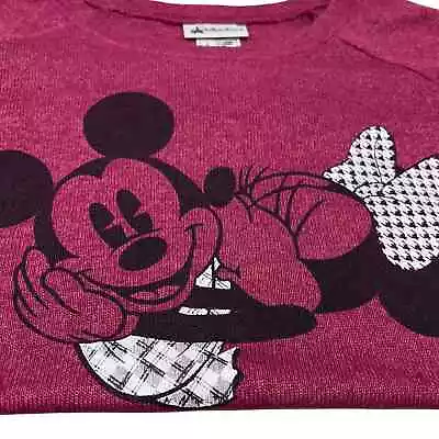 Women’s Disney Mickey And Minnie Crew Neck Light Weight Sweater Size M • $20