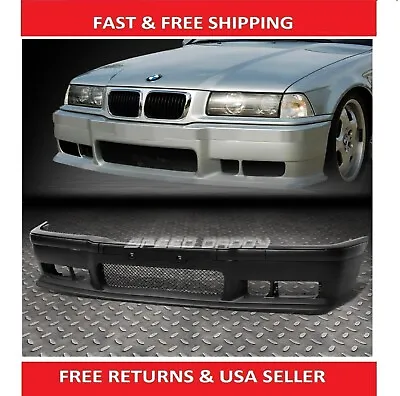 For 92-98 BMW E36 3-Series M3 Style PP Front Bumper Cover Lip+Grille Insert • $163.68