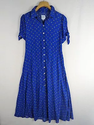The Nines By HATCH Women’s Floral Maternity Dress Size Medium Blue Floral  • $24.99