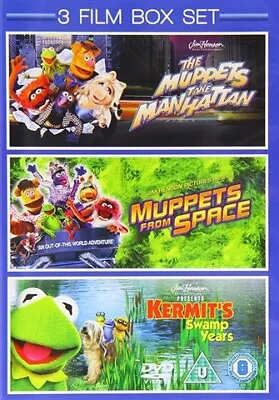 Muppets Take Manhattan/from Space/kermits Swamp Years Dvd 2011 Rgn2 Bbfc U Kids • £4.95