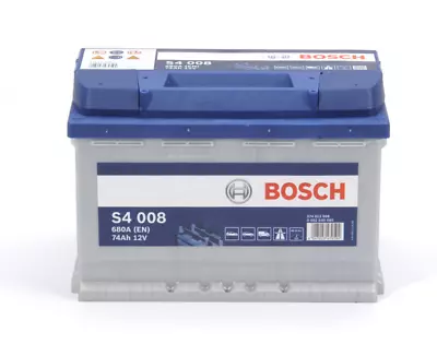 £117.23 • Buy BOSCH CAR VAN BATTERY 12V 74Ah OEM QUALITY 4 YEAR WARRANTY S4008
