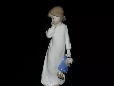 NAO By Lladro # 1108 Girl With Ragdol1  Large 8.25  Tall FANTASTIC Piece • $58