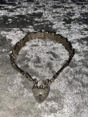 £15.40 • Buy Vintage 4 Bar Gate Bracelet Sterling Silver