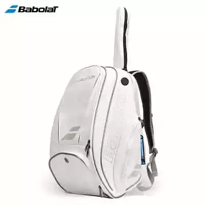 Babolat White WIM Tennis Backpack Men Women Durable 2-Pack PU Squash De Padel • $97.89