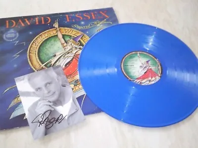 David Essex Signed Photo + Rare Blue Vinyl Album • £69.99