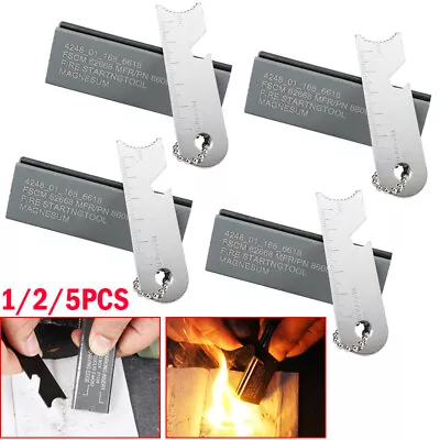 Magnesium Block Fire Starter Flint Striker Emergency Matches Survival Camping • $8.69