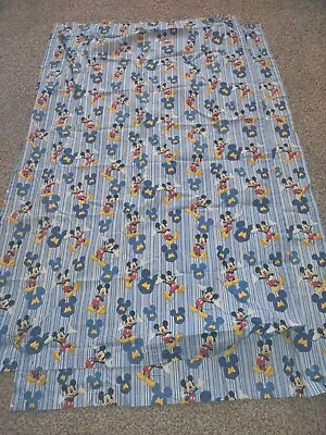 Two Sets Of 2 Handmade Mickey Mouse Disney Curtains Panels (58x36 & 42x36) • £22.16