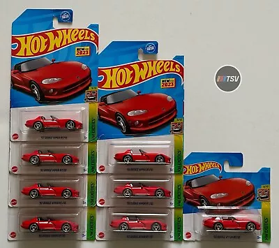 🔥LOT (8) Hot Wheels ‘92 Dodge Viper RT/10 HW Exotics 9/10 #236 New For 2023 • $29.95