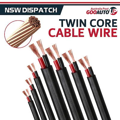 Twin Core Wire Electric Solar Vehicle Cable 2 Sheath 13mm-0.5mm Fit (20-6AWG)B S • $20.44