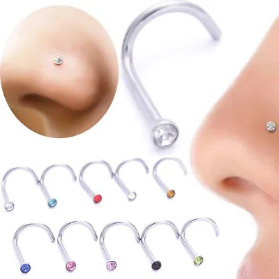 $1.51 • Buy 2/3PCS Surgical Steel Unisex  Fake Nose Ring Lip Ear Nose Body Piercing Stud